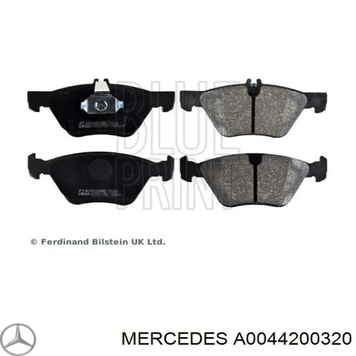 Compre A0044200320 Mercedes Sapatas do freio dianteiras de disco