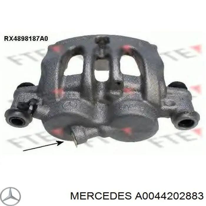 Suporte do freio dianteiro direito Mercedes A0044202883 preço, a partir de 73,51 USD