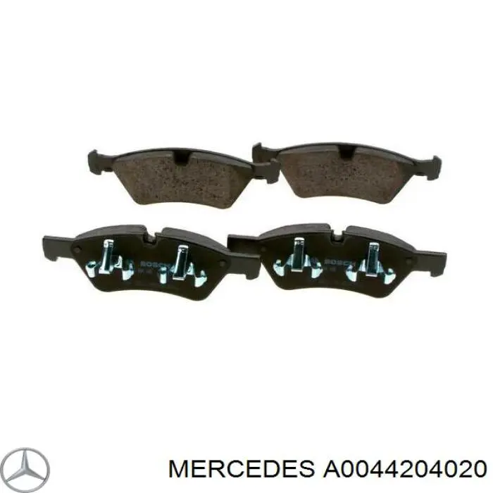 A0044204020 Mercedes Sapatas do freio dianteiras de disco