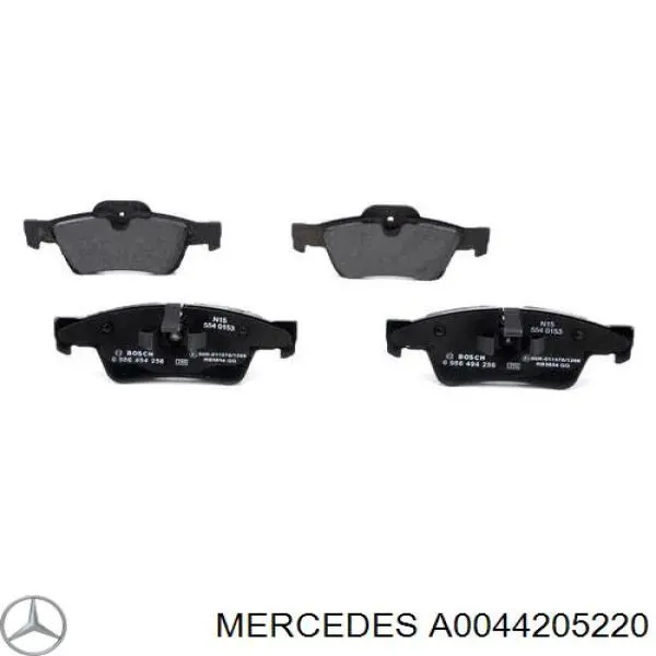 Compre A0044205220 Mercedes Sapatas do freio traseiras de disco