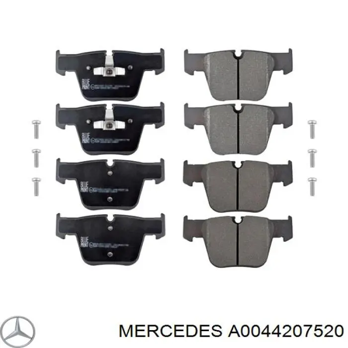 Compre A0044207520 Mercedes Sapatas do freio dianteiras de disco