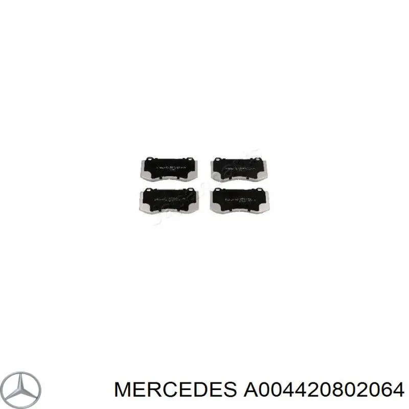 A004420802064 Mercedes Sapatas do freio dianteiras de disco