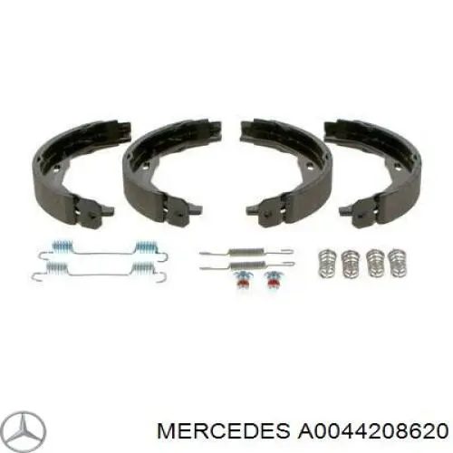 A0044208620 Mercedes Sapatas do freio de estacionamento