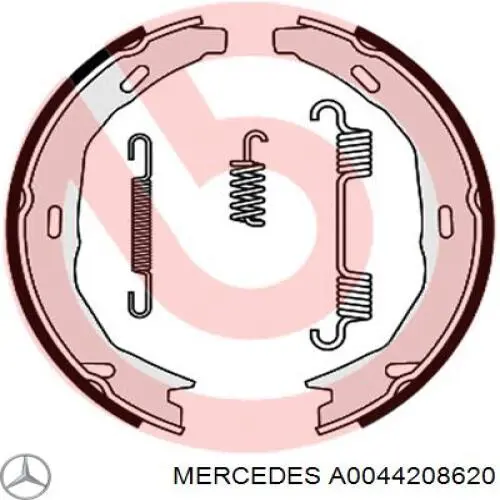 Sapatas do freio de estacionamento Mercedes A0044208620 preço, a partir de 35,47 USD