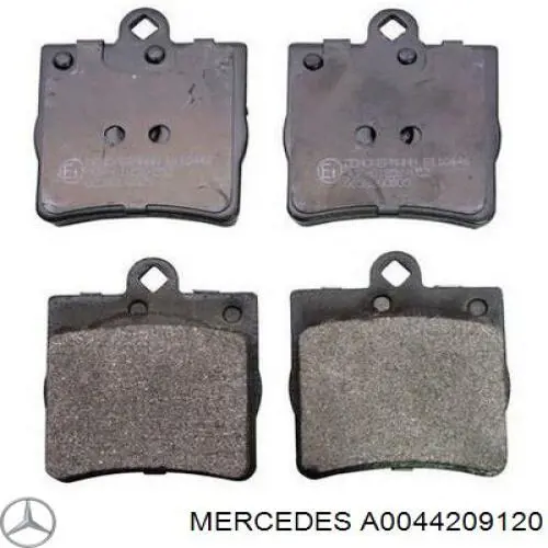 Sapatas do freio traseiras de disco Mercedes A0044209120 preço, a partir de 19,87 USD