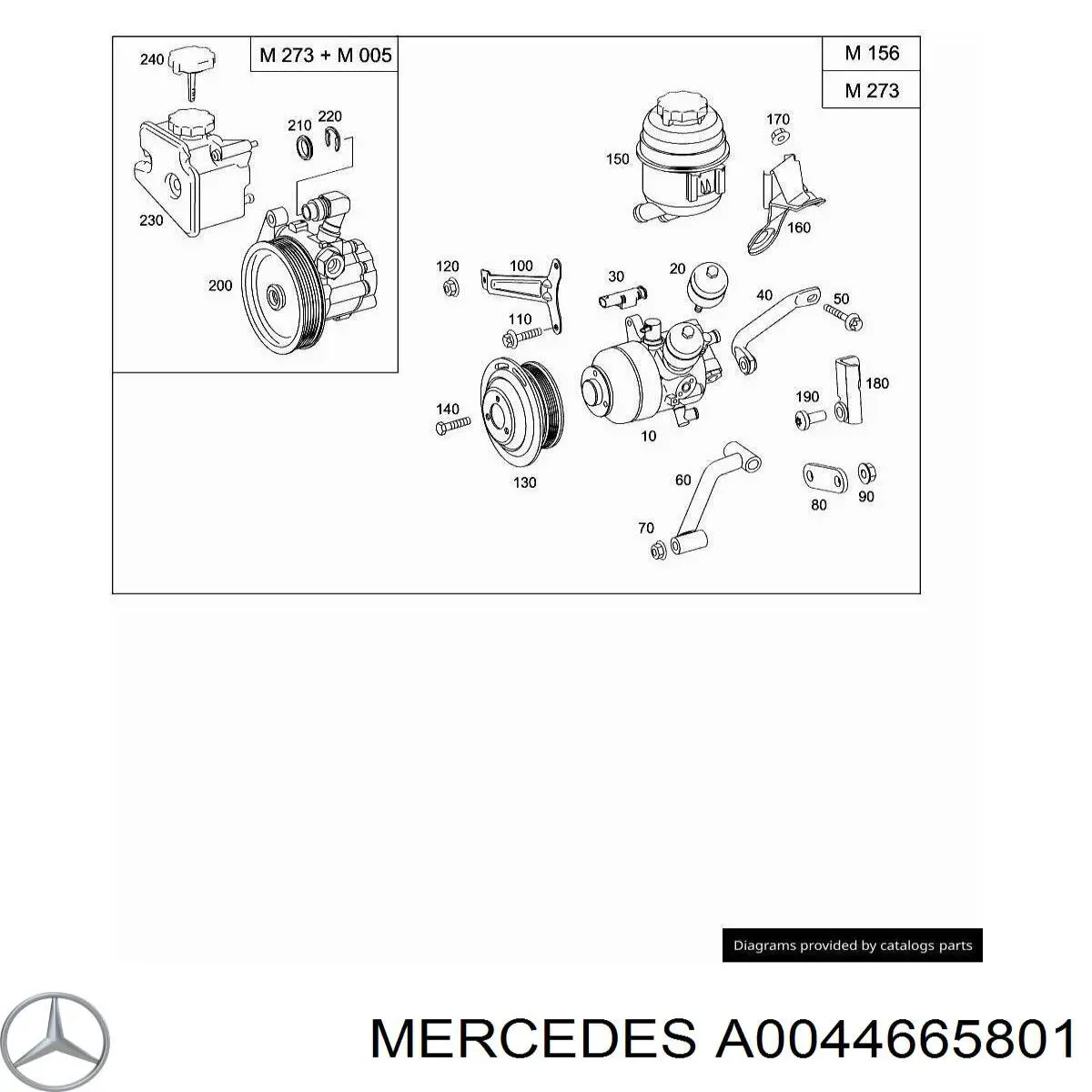 Bomba da Direção hidrâulica assistida Mercedes A005466710180 preço, a partir de 433,03 USD