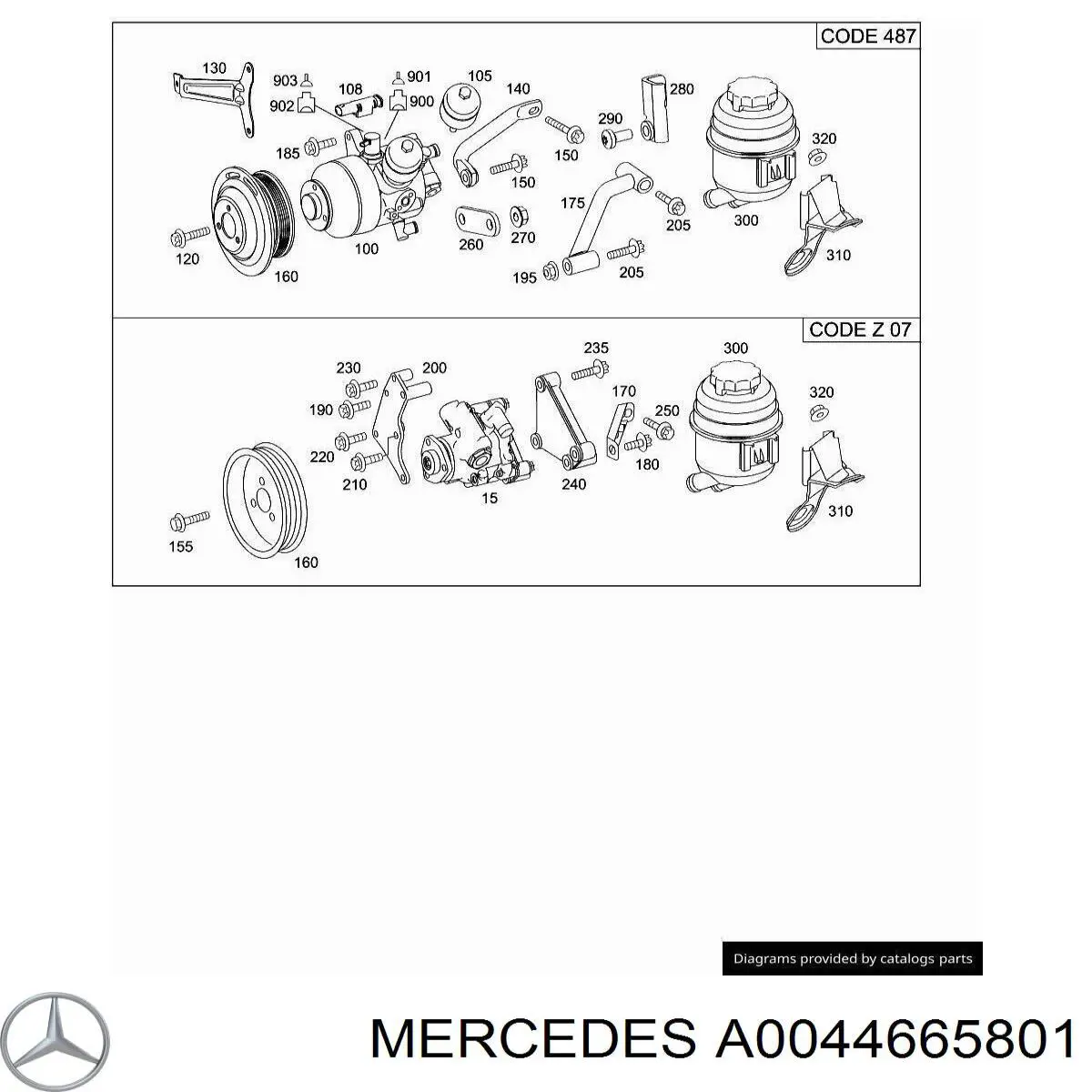Compre A005466710180 Mercedes Bomba da Direção hidrâulica assistida