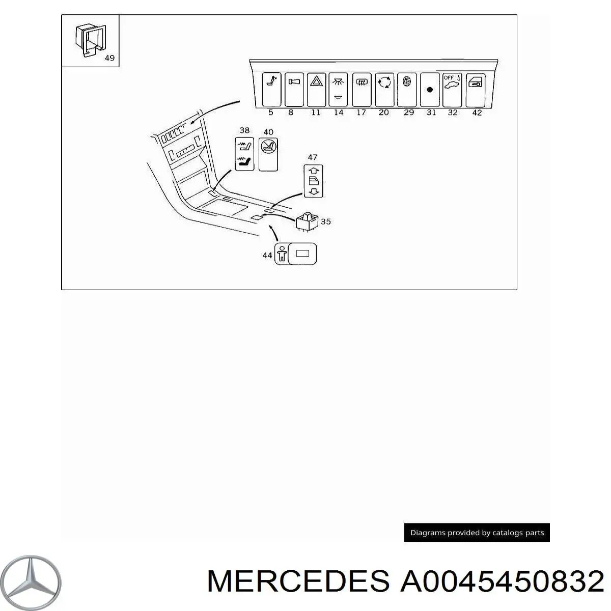 Módulo de ignição (comutador) Mercedes A0045450832 preço, a partir de 54,58 USD