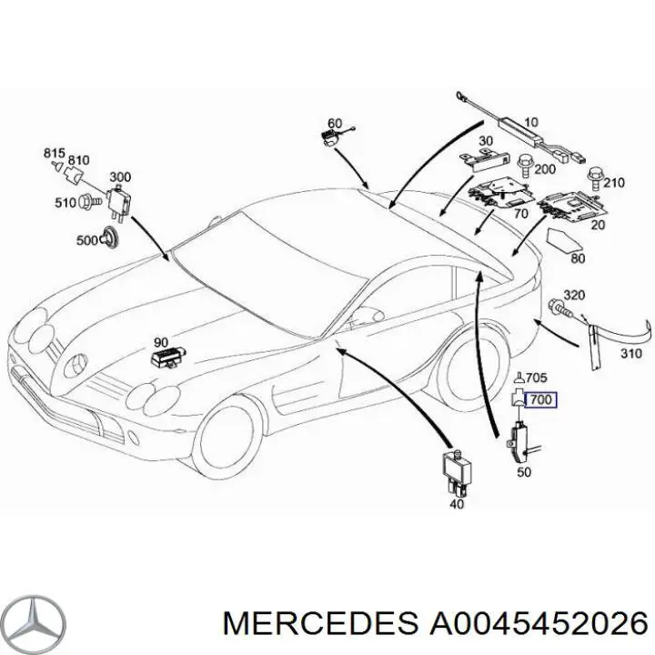A0045452026 Mercedes 