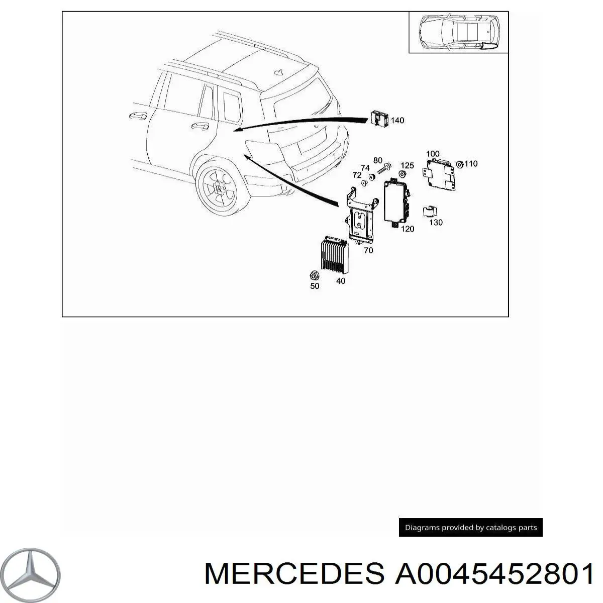  Mercedes A0045452801 preço, a partir de 13,46 USD