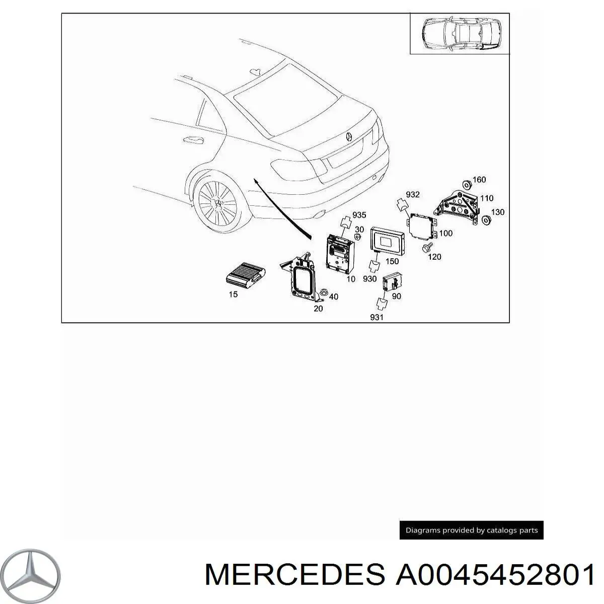 A0045452801 Mercedes 