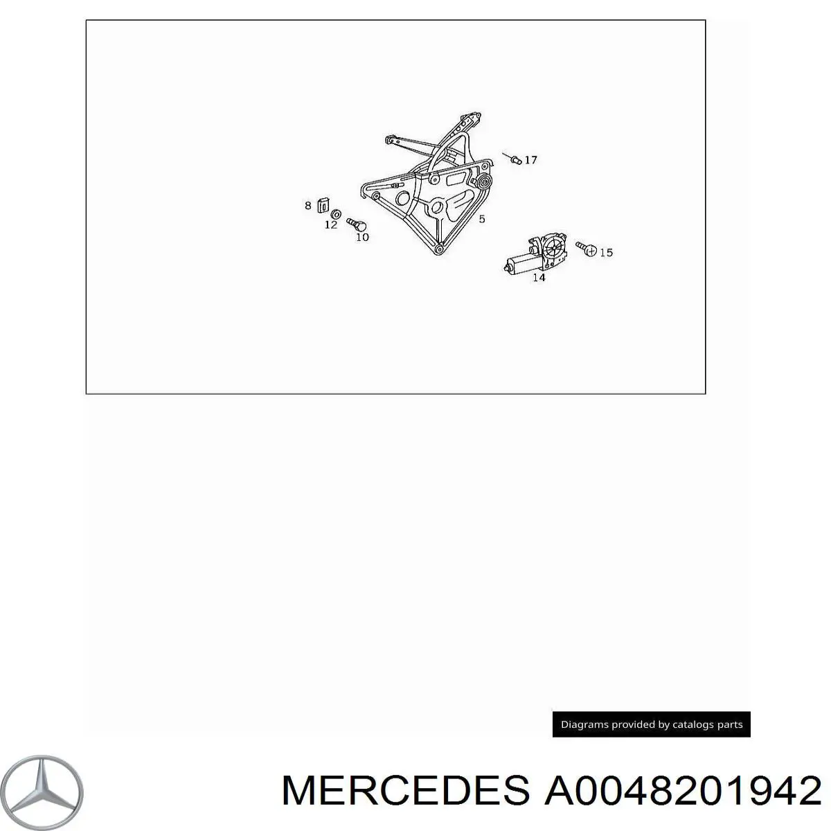 Motor de acionamento de vidro da porta dianteira esquerda Mercedes A0048201942 preço, a partir de 49,31 USD