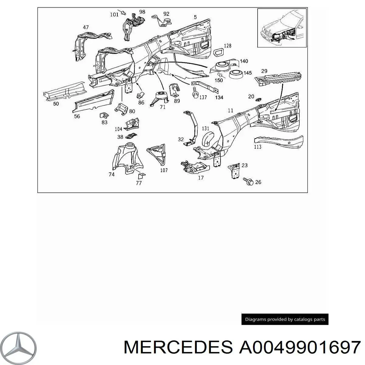 A0049901697 Mercedes 