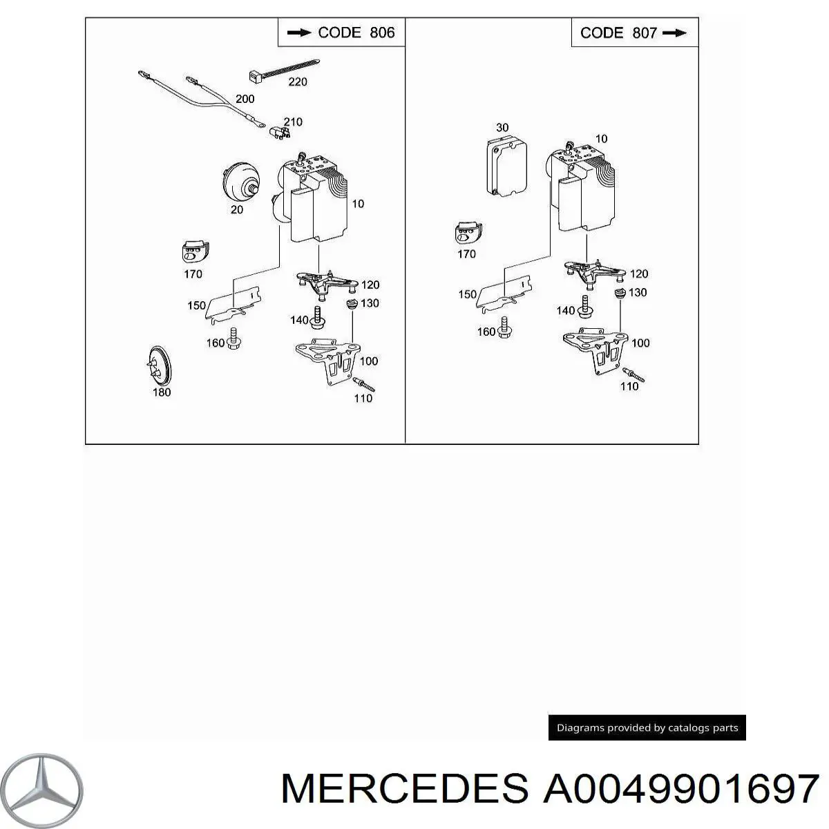  Mercedes A0049901697 preço, a partir de 3,78 USD