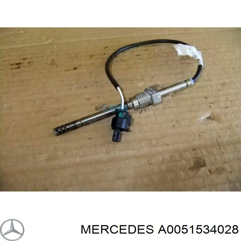 A0051534028 Mercedes Sensor de temperatura dos gases de escape (GE), no catalisador