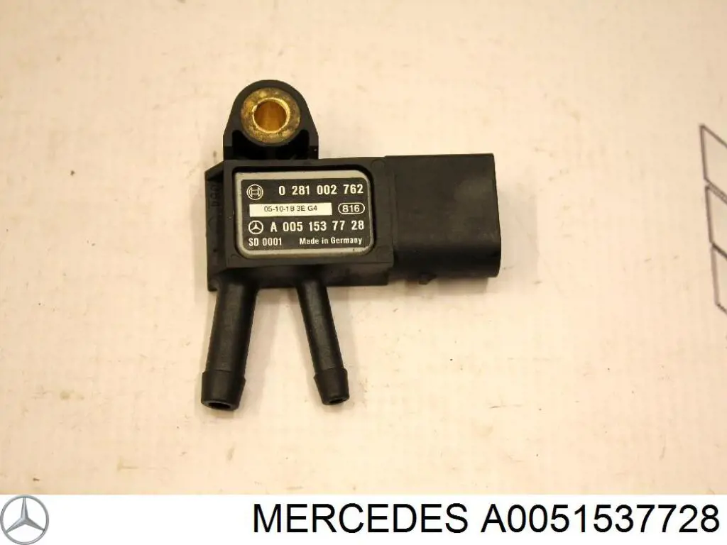Compre A0051537728 Mercedes Sensor de pressão dos gases de escape