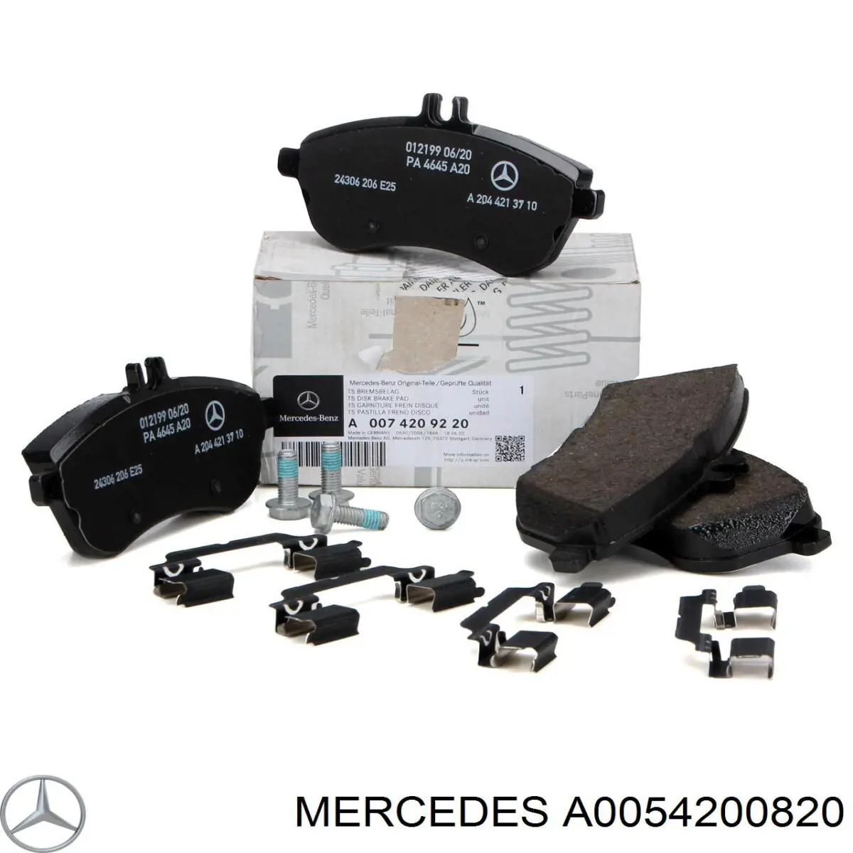 Compre A0054200820 Mercedes Sapatas do freio dianteiras de disco