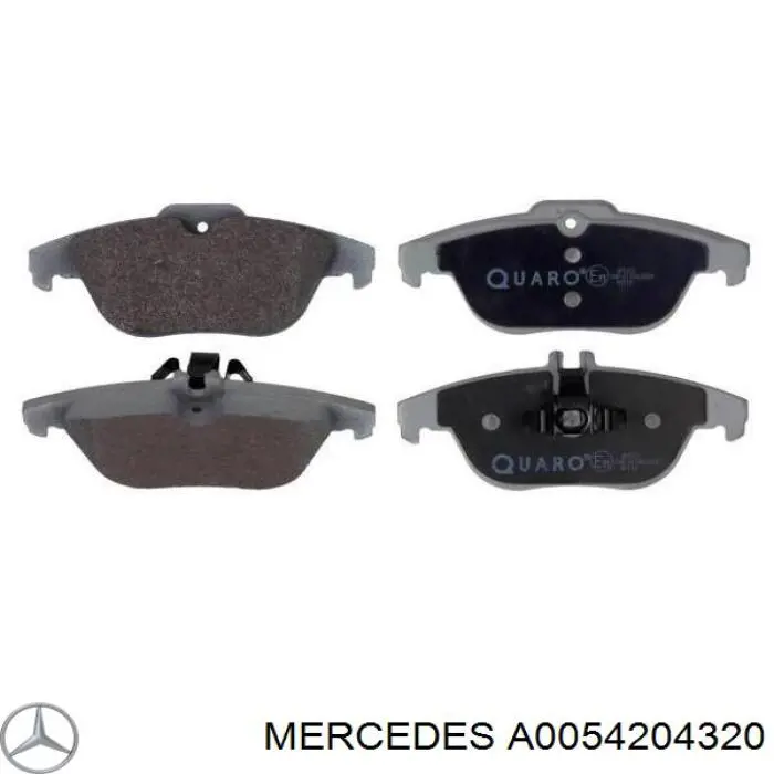 Compre A0054204320 Mercedes Sapatas do freio traseiras de disco