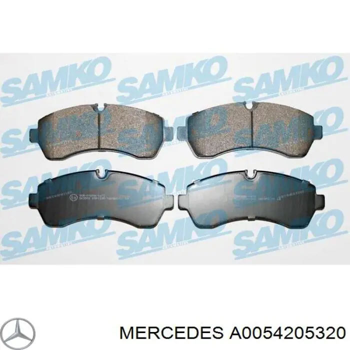 Sapatas do freio dianteiras de disco Mercedes A0054205320 preço, a partir de 39,16 USD