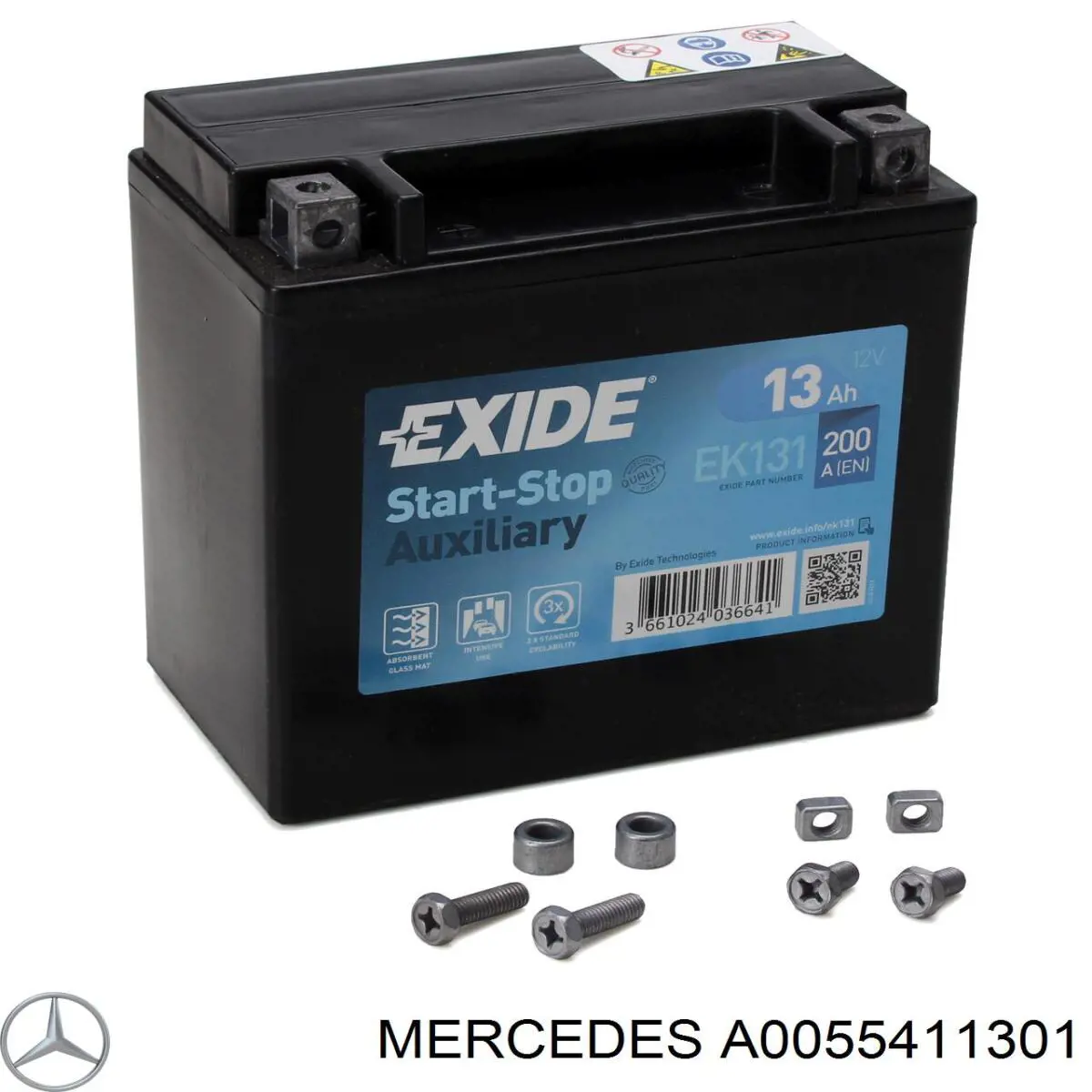 Bateria recarregável (PILHA) Mercedes A0055411301 preço, a partir de 140,64 USD