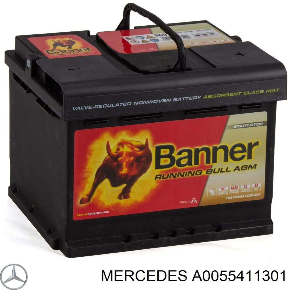 Compre A0055411301 Mercedes Bateria recarregável (PILHA)