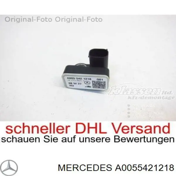 Sensor de aceleração vertical Mercedes A0055421218 preço, a partir de 52,85 USD