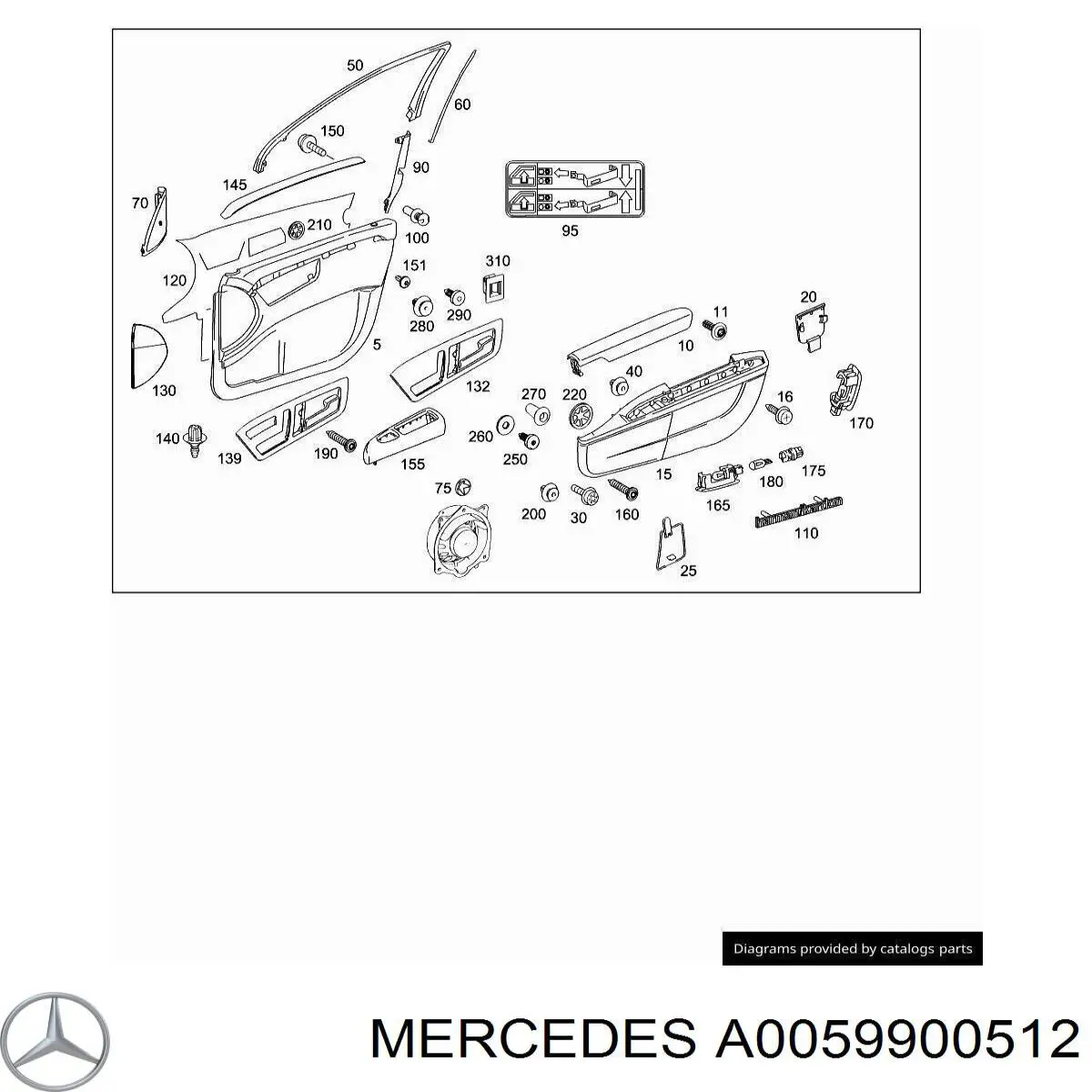 A0059900512 Mercedes 