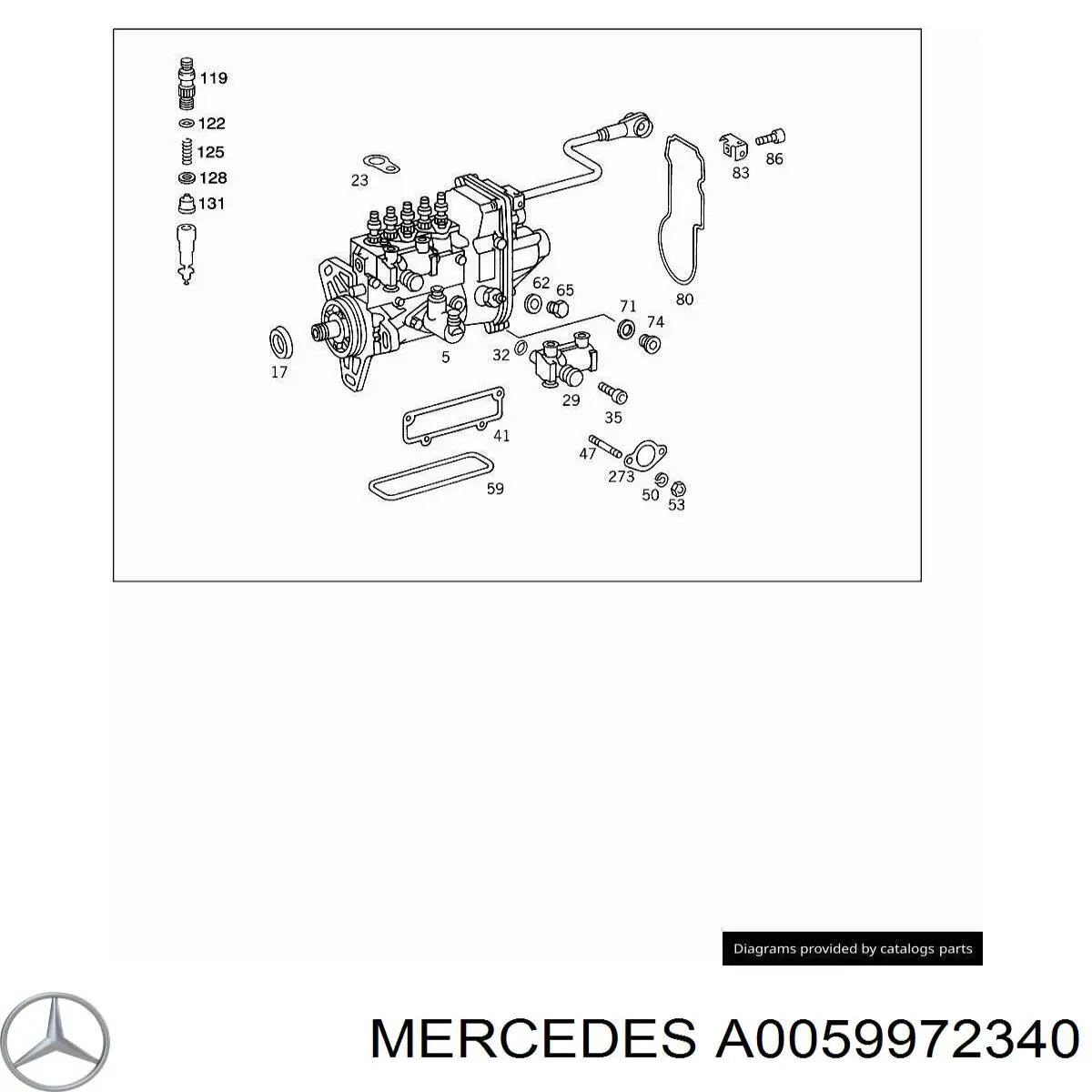 A0059972340 Mercedes 