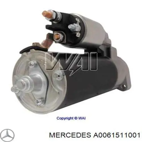 A0061511001 Mercedes Motor de arranco
