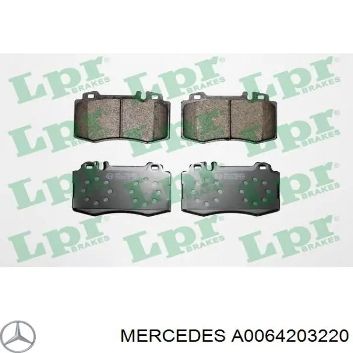 Sapatas do freio dianteiras de disco Mercedes A0064203220 preço, a partir de 42,89 USD