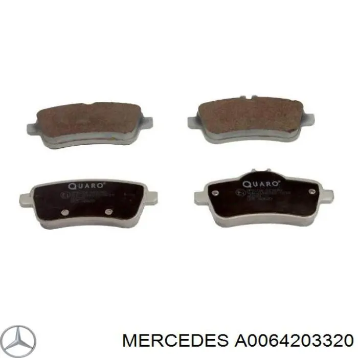 Sapatas do freio traseiras de disco Mercedes A0064203320 preço, a partir de 27,39 USD