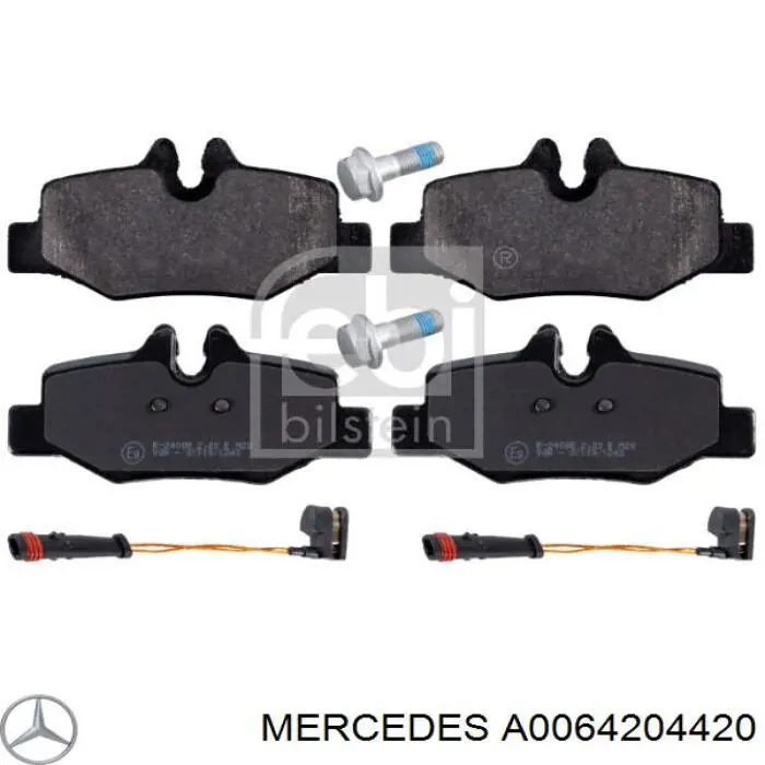 Sapatas do freio traseiras de disco Mercedes A0064204420 preço, a partir de 29,17 USD