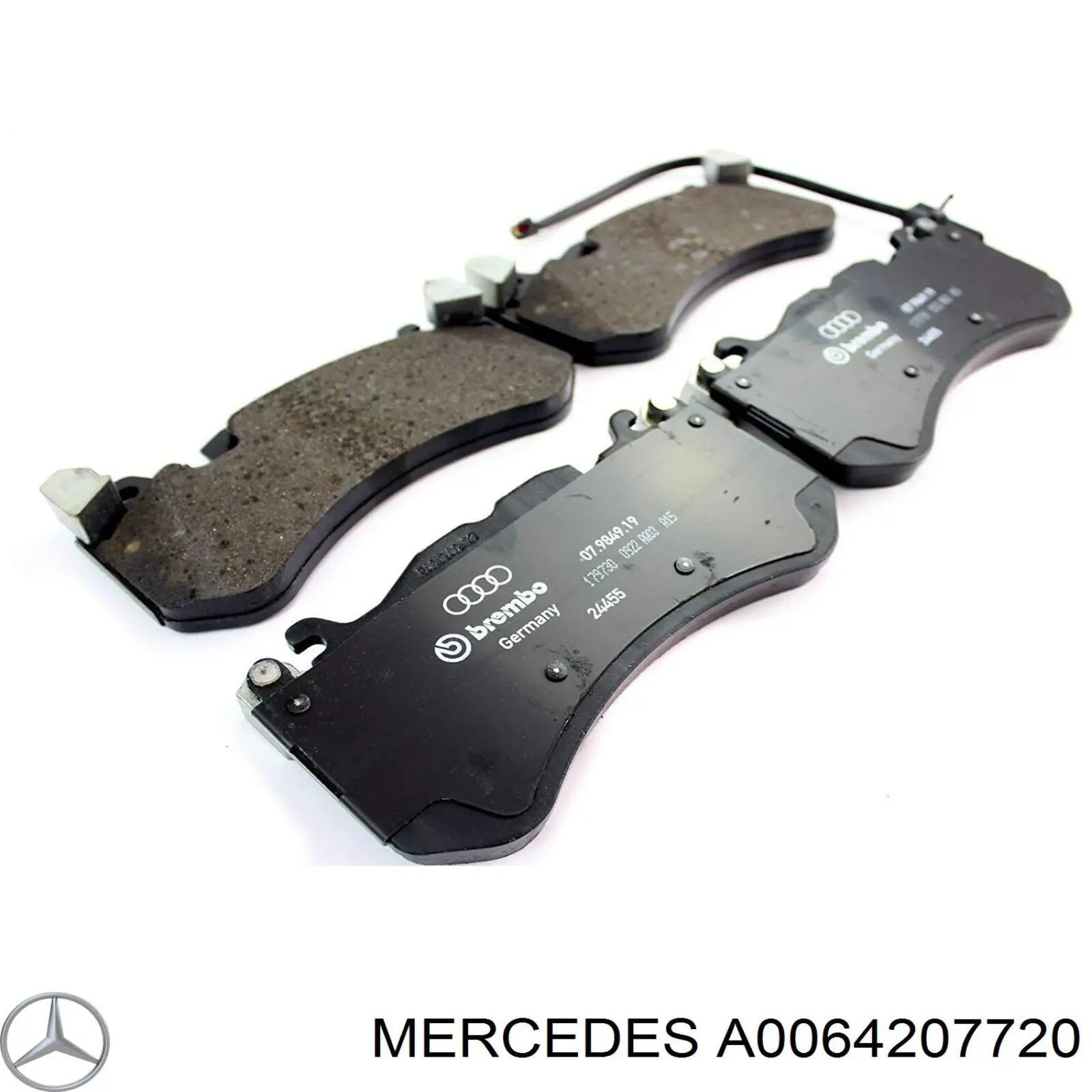Compre A0064207720 Mercedes Sapatas do freio dianteiras de disco