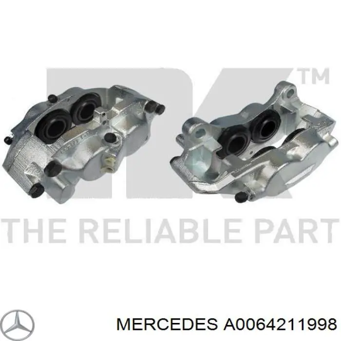 Compre A0064211998 Mercedes Suporte do freio dianteiro esquerdo
