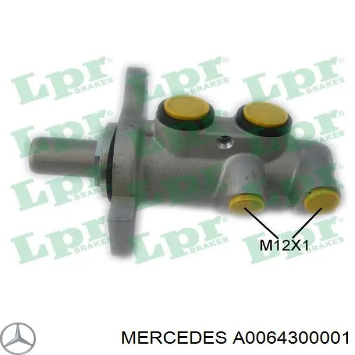 A0064300001 Mercedes Cilindro mestre do freio