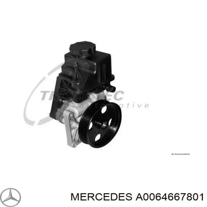 Bomba da Direção hidrâulica assistida Mercedes A0064667801 preço, a partir de 163,45 USD