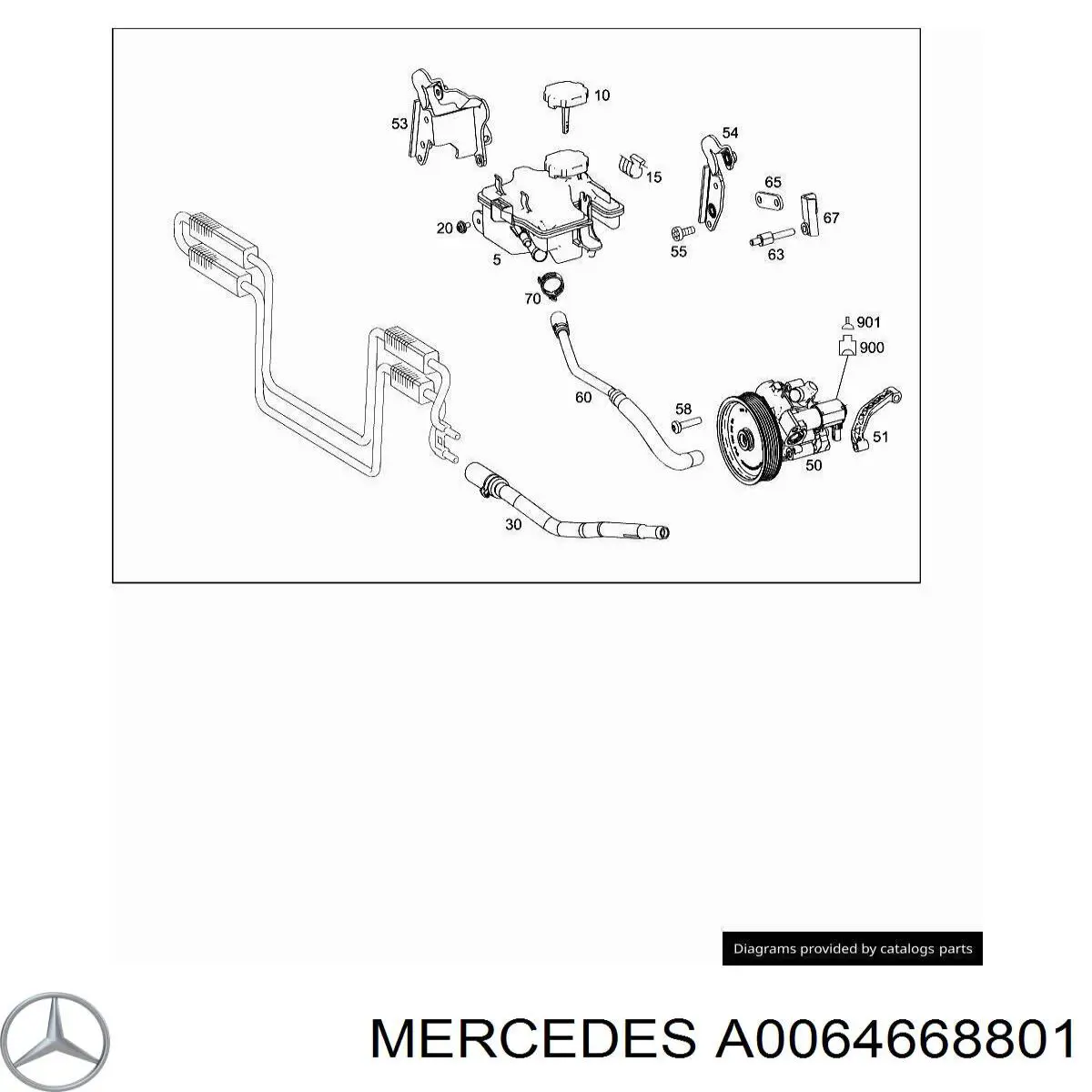 Bomba da Direção hidrâulica assistida Mercedes A0064668801 preço, a partir de 263,64 USD