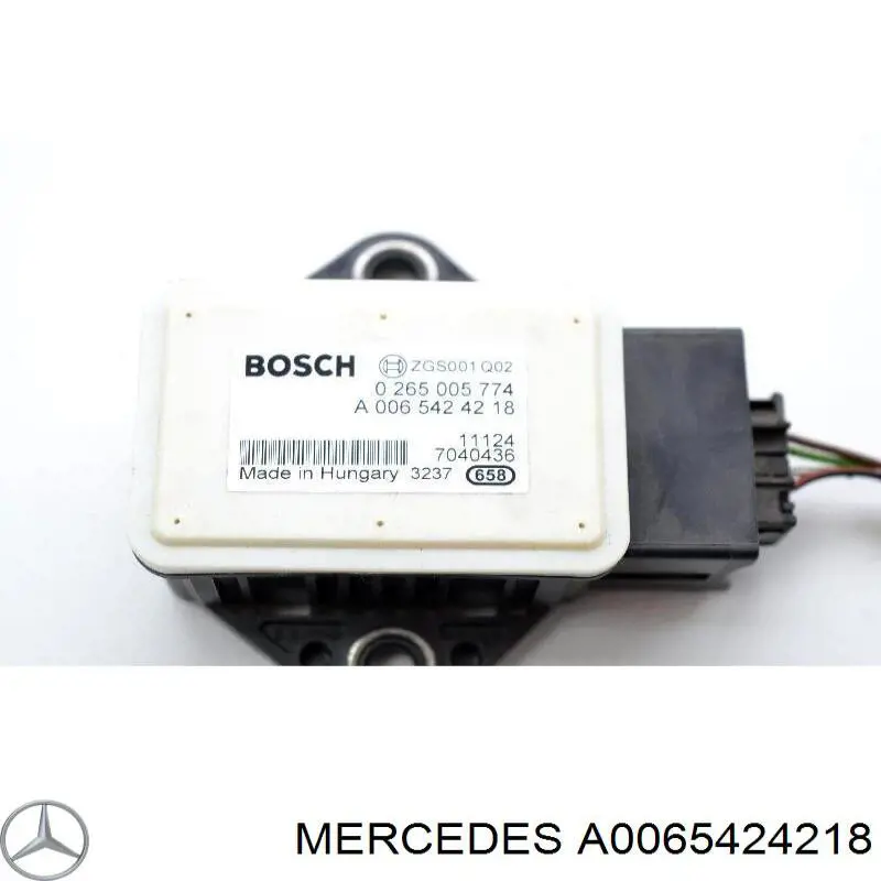 A0065424218 Mercedes Sensor do ângulo (de velocidade) de viragem de automóvel