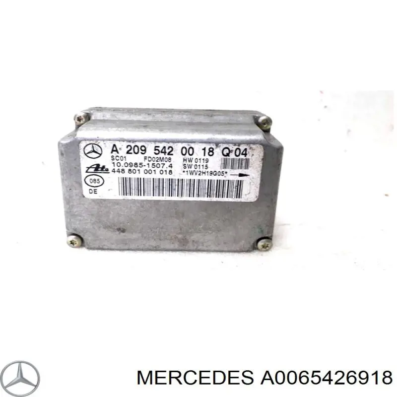 A0065426918 Mercedes Sensor de aceleração transversal (ESP)