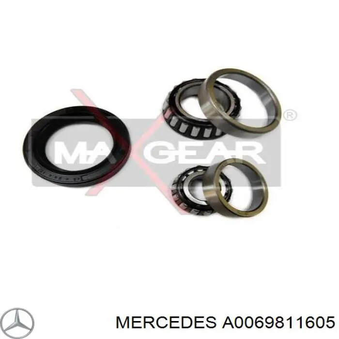 Compre A0069811605 Mercedes Rolamento externo de cubo traseiro
