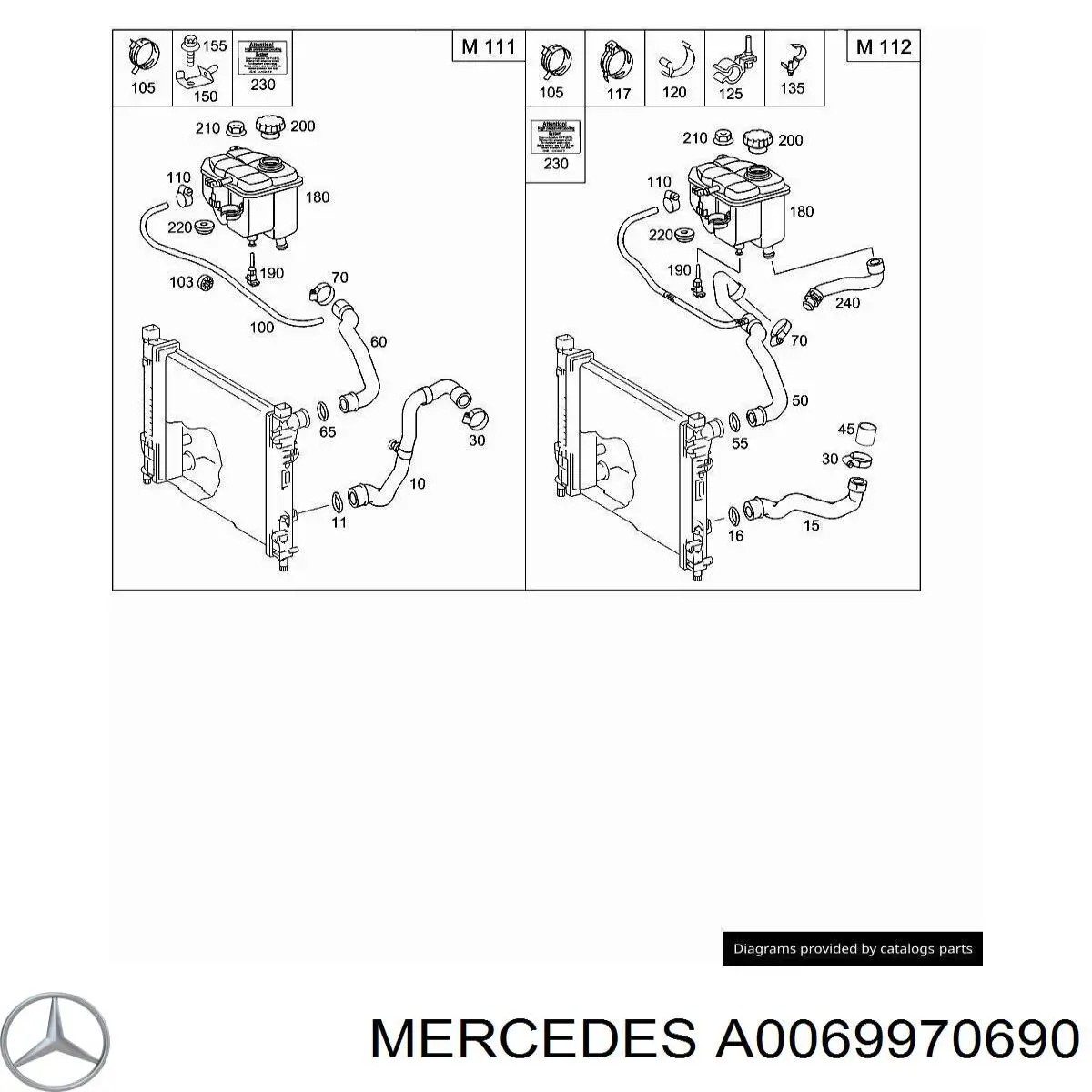 A0069972690 Mercedes Braçadeira de mola