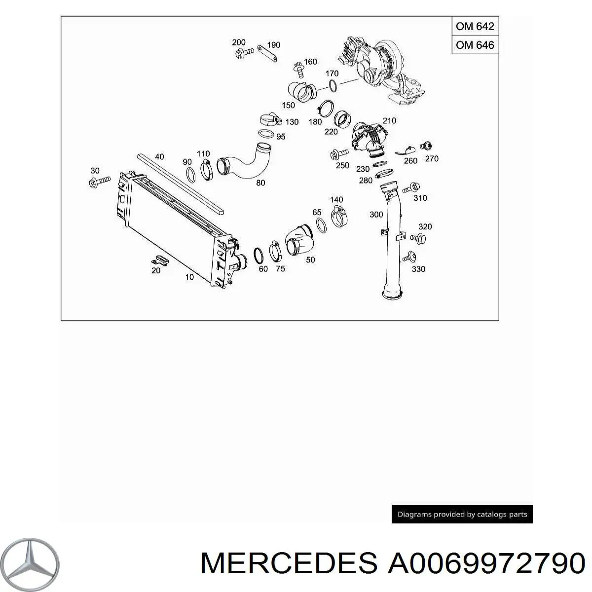 A0069972790 Mercedes Braçadeira de mola
