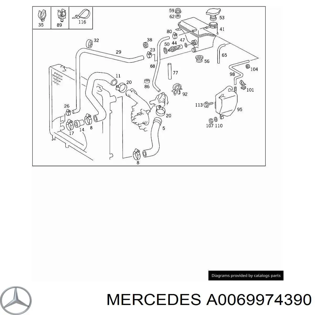  Mercedes A0069974390 preço, a partir de 3,97 USD