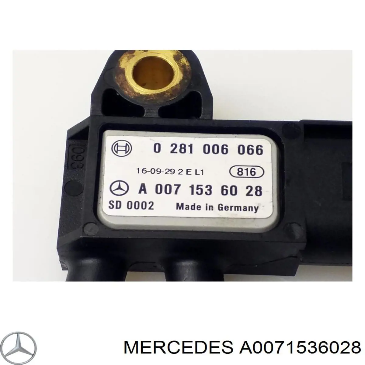 A0071536028 Mercedes Sensor de pressão dos gases de escape