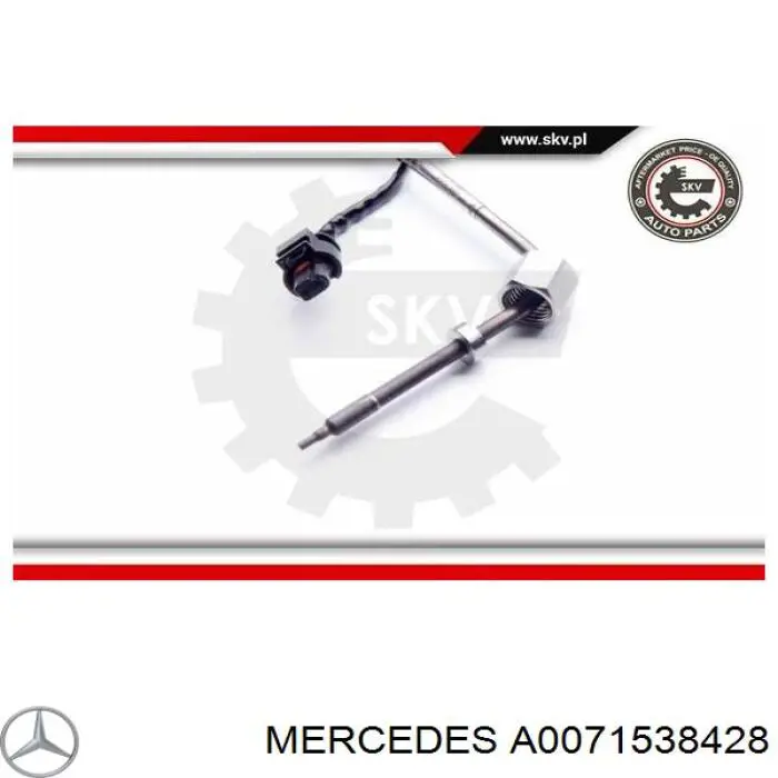 Compre A0051537928 Mercedes Sensor de temperatura dos gases de escape (GE), antes de filtro de partículas diesel