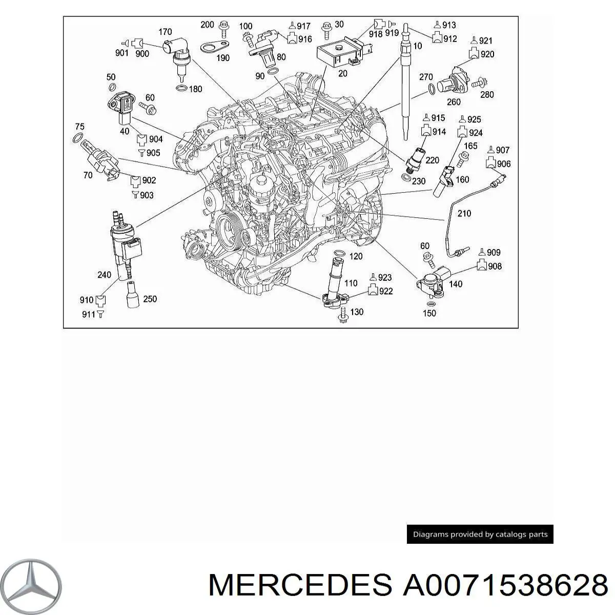 Sensor de temperatura dos gases de escape (GE), antes de turbina Mercedes A0071538628 preço, a partir de 103,21 USD