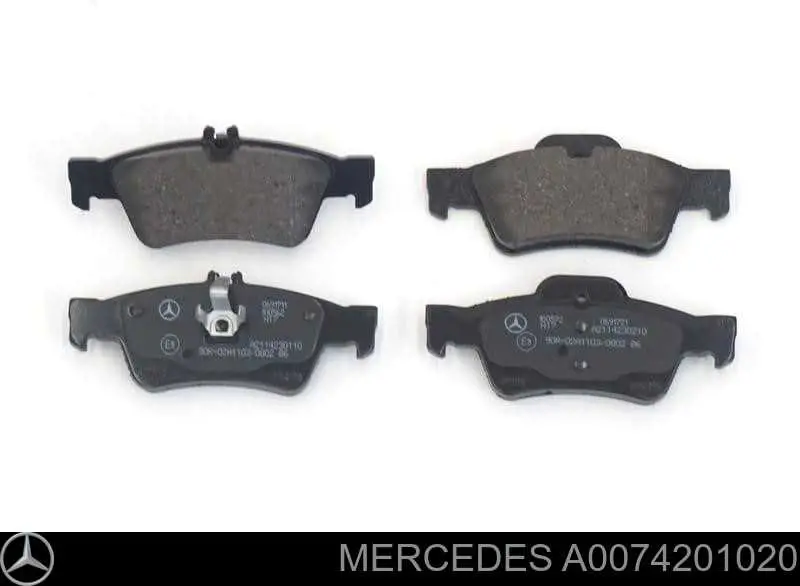 A0074201020 Mercedes Sapatas do freio traseiras de disco