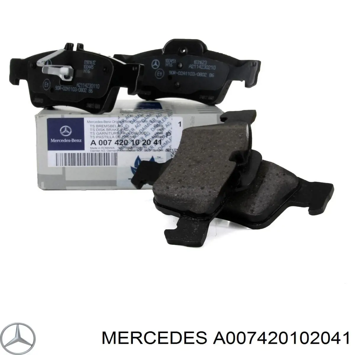 A007420102041 Mercedes Sapatas do freio traseiras de disco