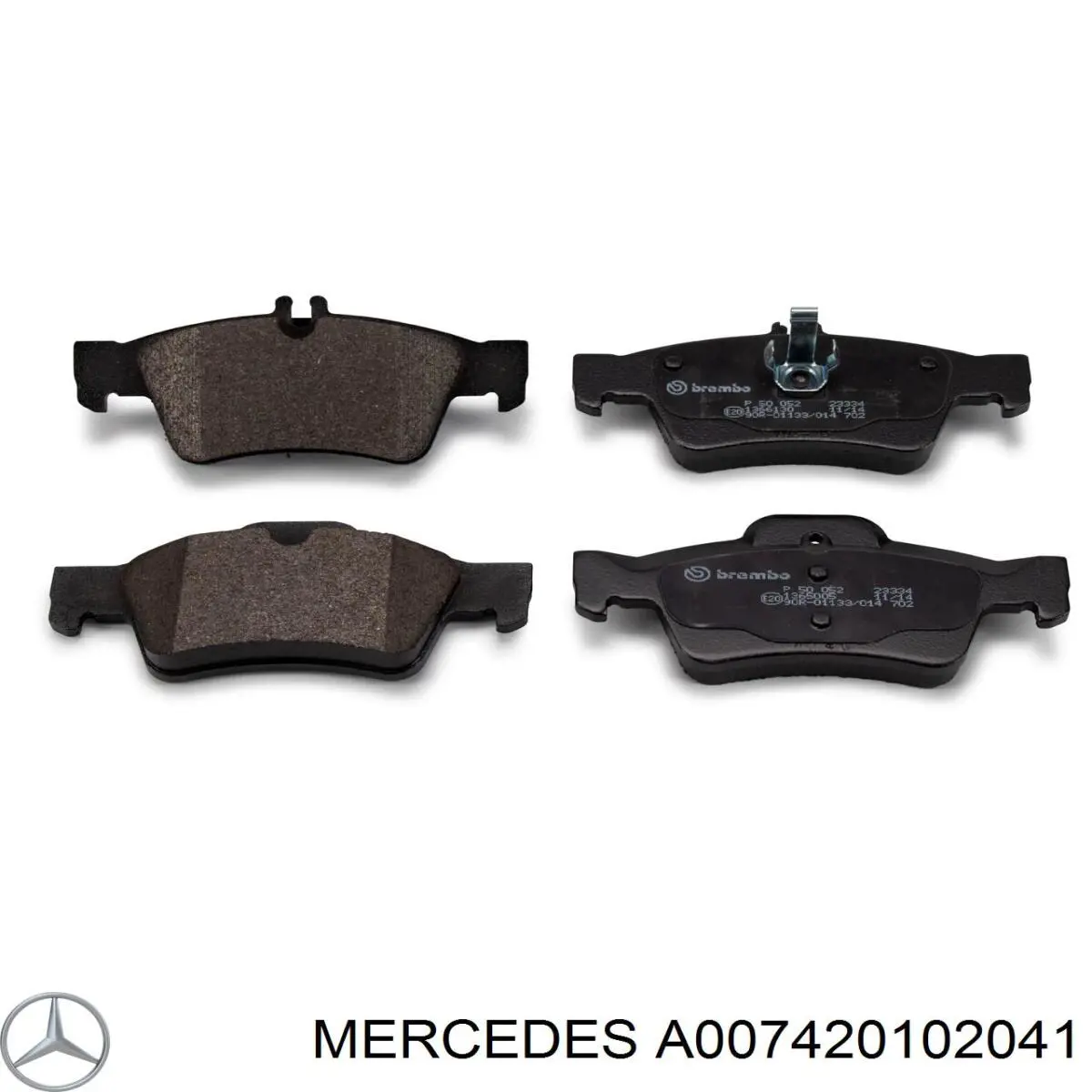 Sapatas do freio traseiras de disco Mercedes A007420102041 preço, a partir de 28,34 USD