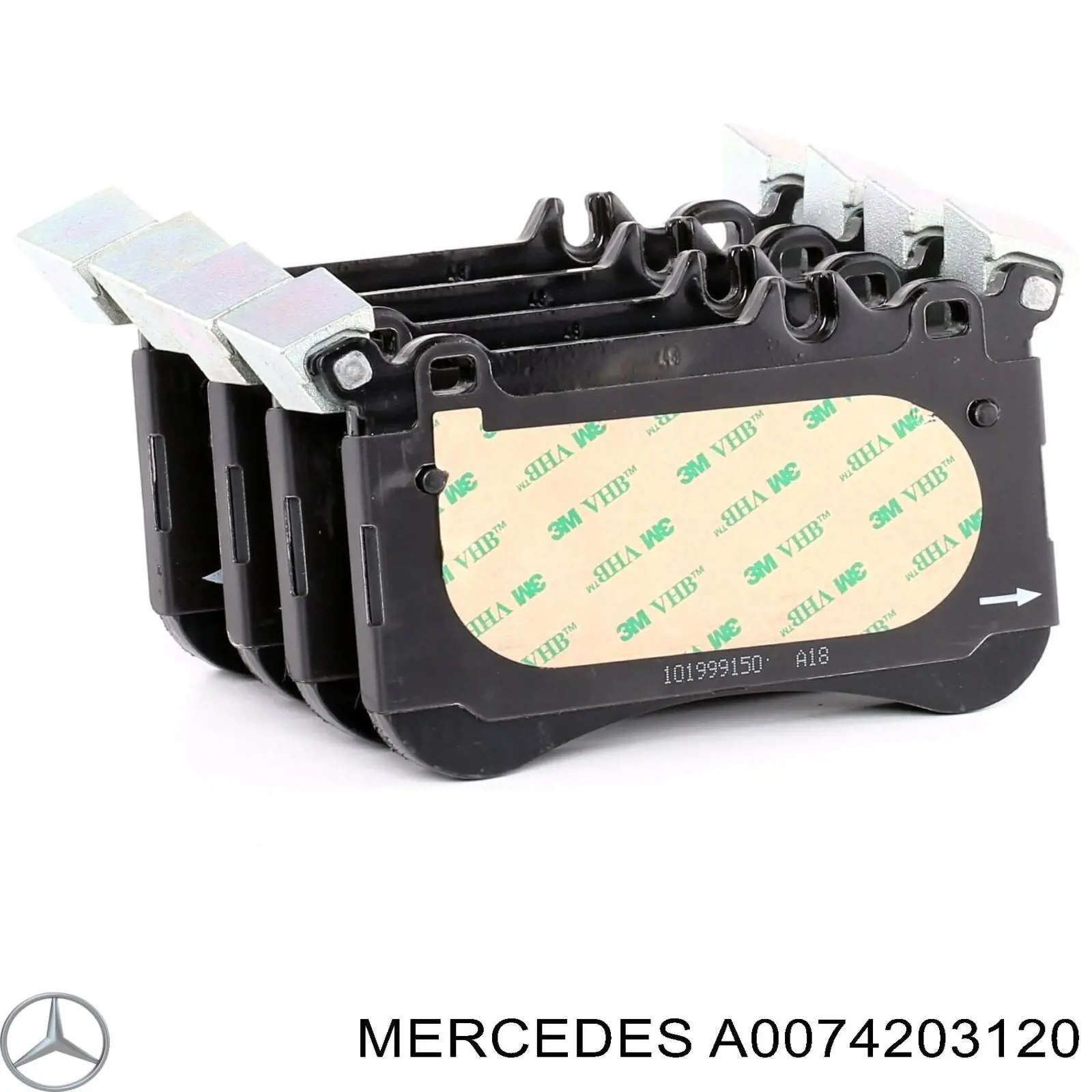 Sapatas do freio dianteiras de disco Mercedes A0074203120 preço, a partir de 133,03 USD